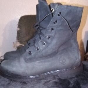 Timberland Dark Gray Lace-Up Boots